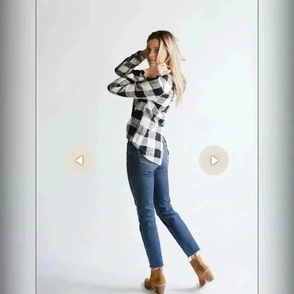 BELLA DAHL BUTTON BACK LINEN PULLOVER Size S - Picture 5 of 7